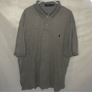 Polo Ralph Lauren Men’s XLT Tall Gray Polo Shirt Classic Fit Cotton Piqué Logo